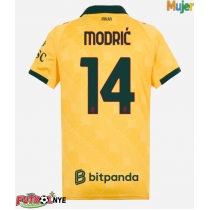 Camiseta AC Milan Luka Modric #14 Tercera Equipación para mujer 2025-26 manga corta